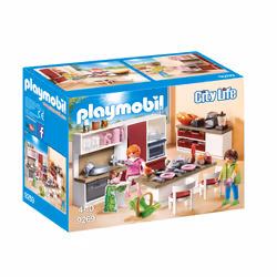 Playmobil City Life Cuisine aménagée, Cuisine, 4 an(s), Multicolore, Plastique