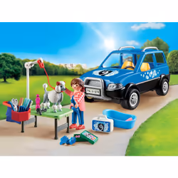 Playmobil City Life Toiletteuse Avec Véhicule, Animal, 4 an(s), Multicolore, Plastique