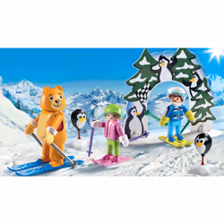 Playmobil FamilyFun Moniteur De Ski Avec Enfants, 4 an(s), Multicolore, Plastique