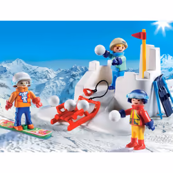 Playmobil FamilyFun Enfants Avec Boules De Neige, 4 an(s), Multicolore, Plastique