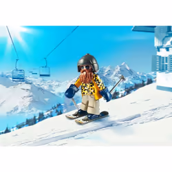 Playmobil FamilyFun Skieur avec snowblades, 4 an(s), Beige