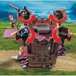Playmobil Knights Tour D'Attaque Mobile Des Nains