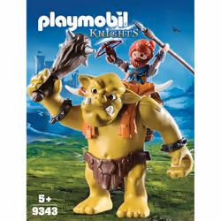 Playmobil Knights Troll Géant Et Soldat Nain