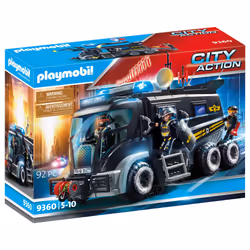 Playmobil City Action Camion policiers élite sirène gyrophare - Vue supplémentaire 13