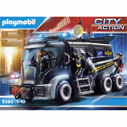 Playmobil City Action Camion policiers élite sirène gyrophare - Vue supplémentaire 15