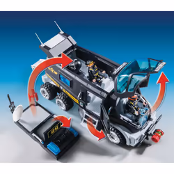 Playmobil City Action Camion policiers élite sirène gyrophare - Vue supplémentaire 2