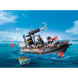 Playmobil City Action Bateau Pneumatique Et Policiers D'Élite