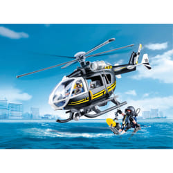 Playmobil City Action Hélicoptère Et Policiers D'Élite