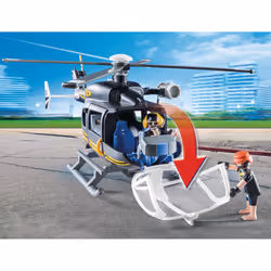 Playmobil City Action Hélicoptère Et Policiers D'Élite
