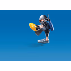 Playmobil City Action Hélicoptère Et Policiers D'Élite