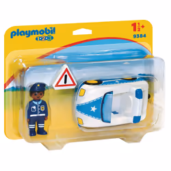 Playmobil 1.2.3 Voiture de police, 1,5 an(s), Multicolore, Plastique
