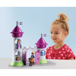 Playmobil 1.2.3 Château De Princesse Avec Tours Emp