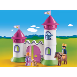 Playmobil 1.2.3 Château De Princesse Avec Tours Emp