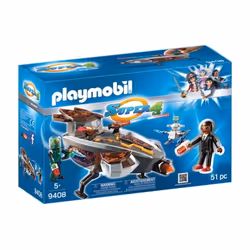 Playmobil Super 4 Navette sykronienne avec Gene, Aéroport et avion, 5 an(s), Multicolore