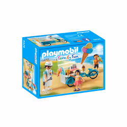 Playmobil FamilyFun Marchand de glaces et triporteur, 4 an(s), Multicolore, Plastique
