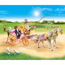Playmobil City Life Carrosse Et Couple De Mariés, Mode, 4 an(s), Multicolore, Plastique