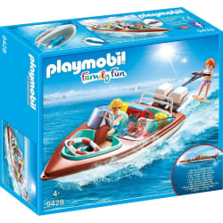 Playmobil Vacanciers avec vedette moteur sub