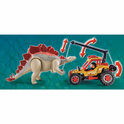 Playmobil Dinos Explorateur Avec Véhicule Et Stégosaure, 4 an(s), Multicolore, Plastique