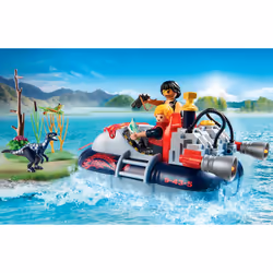 Playmobil Action Aéroglisseur Et Moteur Submersible, Action/Aventure, 4 an(s), AA, Multicolore, Plastique