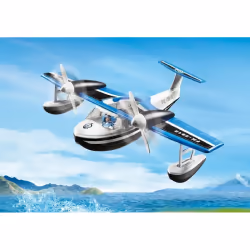 Playmobil Hydravion de police, Jeu de construction, 48 an(s), Plastique, 655,75 g