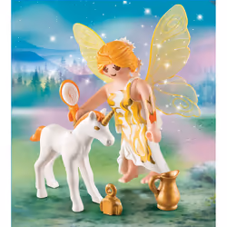 Playmobil SpecialPlus Fée Et Bébé Licorne, 4 an(s), Multicolore, Plastique