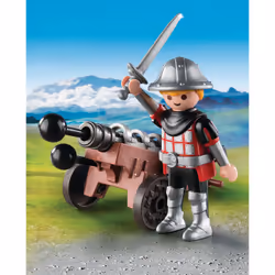 Playmobil SpecialPlus Chevalier Avec Canon, 4 an(s), Multicolore, Plastique