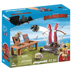 Playmobil Gueulfor avec baliste lance-mouton
