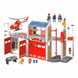 Playmobil City Action Caserne de pompiers avec hélicoptère - Vue supplémentaire 12