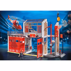 Playmobil City Action Caserne de pompiers avec hélicoptère - Vue supplémentaire 13