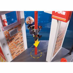 Playmobil City Action Caserne de pompiers avec hélicoptère
