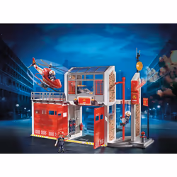 Playmobil City Action Caserne de pompiers avec hélicoptère - Vue supplémentaire 7