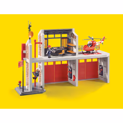 Playmobil City Action Caserne de pompiers avec hélicoptère - Vue supplémentaire 8