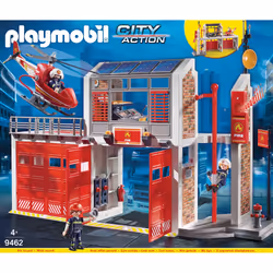Playmobil City Action Caserne de pompiers avec hélicoptère - Vue supplémentaire 9