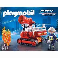 Playmobil Pompier Avec Robot D'Intervention