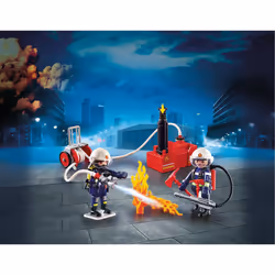Playmobil Pompiers avec matériel d'incendie
