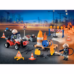 Playmobil Calendrier De L'Avent Pompiers, 4 an(s), Multicolore, Plastique