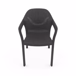LECHUZA 10903 chaise d'extérieur Dîner Siège rigide Dossier rigide Plastique Gris
