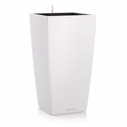 LECHUZA CUBICO Color 30 All-in-One Set, Kit de plantation en pot, Autonome, Polypropylène (PP), Blanc, Intérieure, Noir