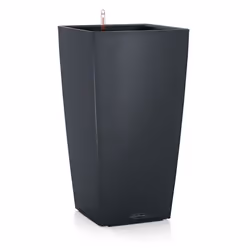 LECHUZA CUBICO Color 40 All-in-One Set, Kit de plantation en pot, Autonome, Polypropylène (PP), Graphite, Noir, Incassable, R ...