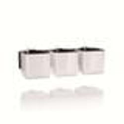 LECHUZA Green Wall Home Kit Glossy Intérieure Kit de plantation en pot Mural Polypropylène (PP) Blanc