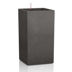 LECHUZA CANTO Intérieur & extérieur Jardinière Autonome Plastique Noir, Graphite