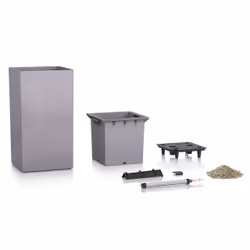 LECHUZA Canto Stone 40 Intérieur & extérieur Jardinière Autonome Polypropylène (PP) Gris