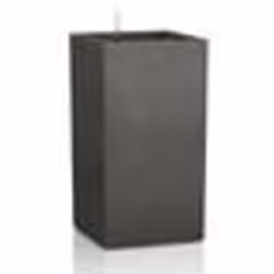 LECHUZA Canto Stone 40 high, Jardinière, Autonome, Polypropylène (PP), Noir, Graphite, Rectangle, Intérieur & extérieur