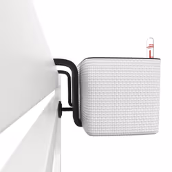 LECHUZA Cube Color Triple Intérieure Jardinière Support Polypropylène (PP) Blanc - Vue supplémentaire 5