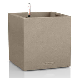 LECHUZA Canto Stone 40 low Intérieur & extérieur Jardinière Autonome Polypropylène (PP) Beige, Sable