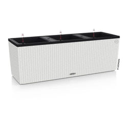 Lechuza - Jardiniere Trio Cottage 30 - lec - kit complet - blanc - résistant aux intempéries