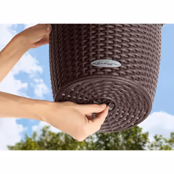 LECHUZA NIDO Cottage All-in-One Set Intérieur & extérieur Panier suspendu pour plantes Support Polypropylène (PP) Blanc - Vue supplémentaire 6