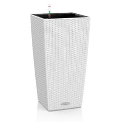 LECHUZA CUBICO Cottage 30 All-in-One Set Kit de plantation en pot Autonome Polypropylène (PP) Blanc