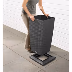 LECHUZA CUBICO Cottage 40 All-in-One Set Intérieur & extérieur Kit de plantation en pot Autonome Polypropylène (PP) Gris - Vue supplémentaire 9
