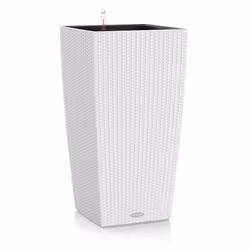 LECHUZA CUBICO Cottage 40 All-in-One Set, Kit de plantation en pot, Autonome, Polypropylène (PP), Blanc, Intérieur &amp; exté ...
